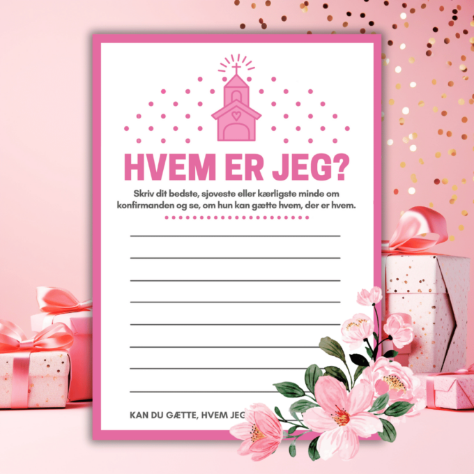 Lou Noire - 8 sjove spil og lege til konfirmation - pink - Sjove indslag