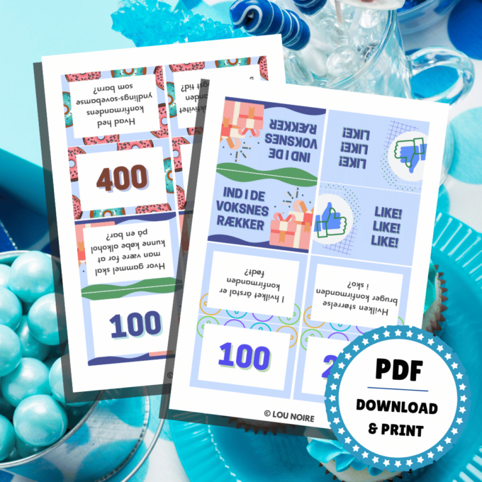 Lou Noire - Det Store Quiz-Show til Konfirmation - Print Selv