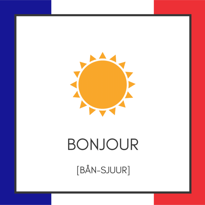 Spil med ord på ferien - Frankrig - Lou Noire - Bonjour