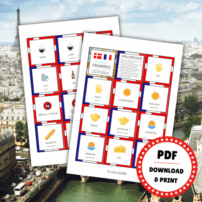 Spil med ord på ferien - Frankrig - Lou Noire - Lær fransk