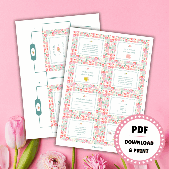 Åben når... - 25 breve til opmuntring - Lou Noire - Gave til veninde