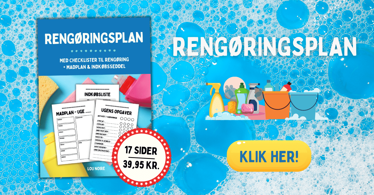 Rengøringsplan - Banner - Lou Noire