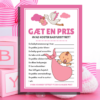 Gæt en pris - 7 sjove spil til babyshower - pink - Lou Noire Gæt en pris - 7 sjove spil til babyshower - pink - Lou Noire