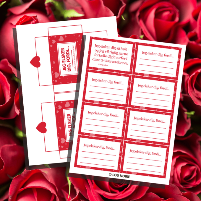 Lou Noire - 24 romantiske kærestebreve - Romantisk gave