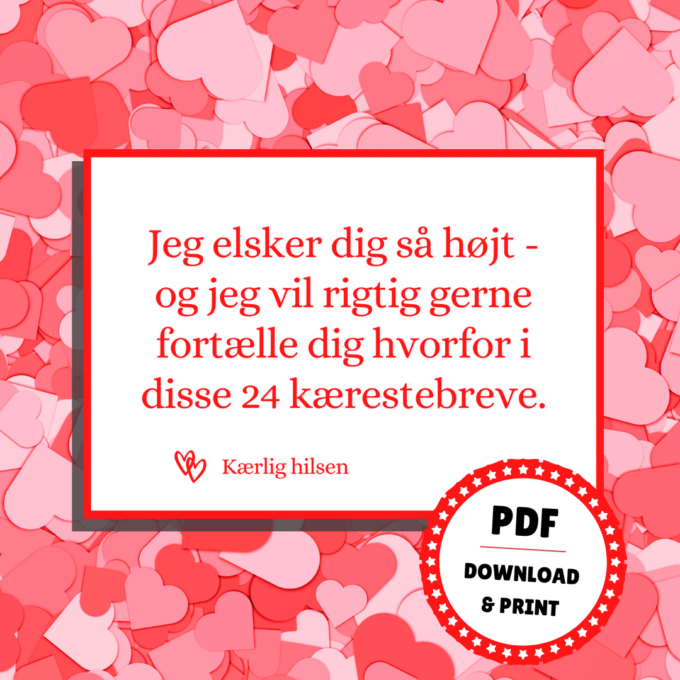 Lou Noire - Jeg elsker dig, fordi... - Kærestegave