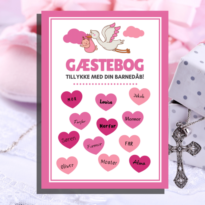 7 spil og gæstebog til barnedåb - Lou Noire - Gæstebog 7 spil og gæstebog til barnedåb - Lou Noire - Gæstebog