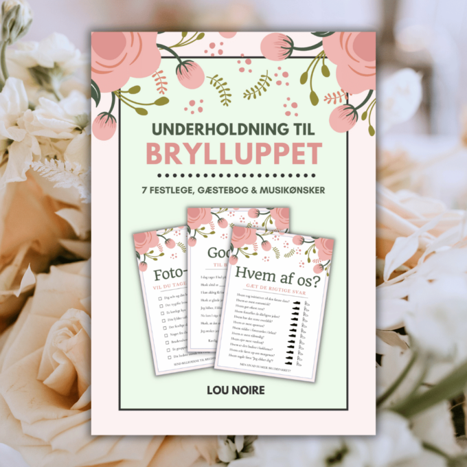 Cover - Underholdning til brylluppet - blomster - Lou Noire