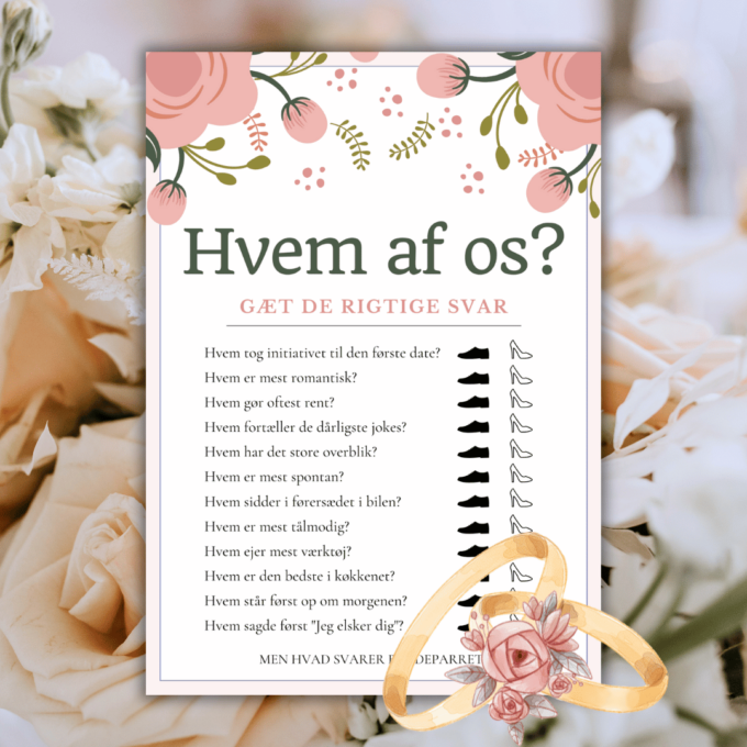 Underholdning til brylluppet - blomster - Lou Noire - Hvem af os