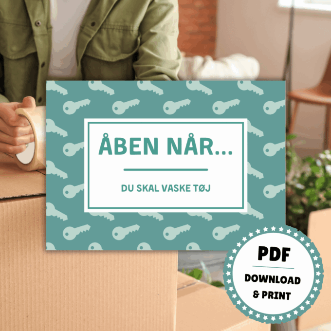 Indflyttergave - Åben når... - du flytter hjemmefra - Lou Noire Indflyttergave - Åben når... - du flytter hjemmefra - Lou Noire