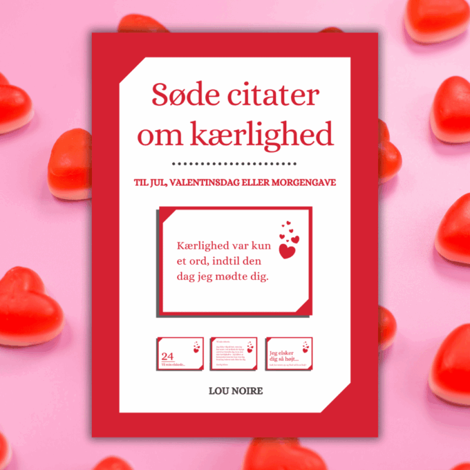 Søde citater om kærlighed - Lou Noire - Cover