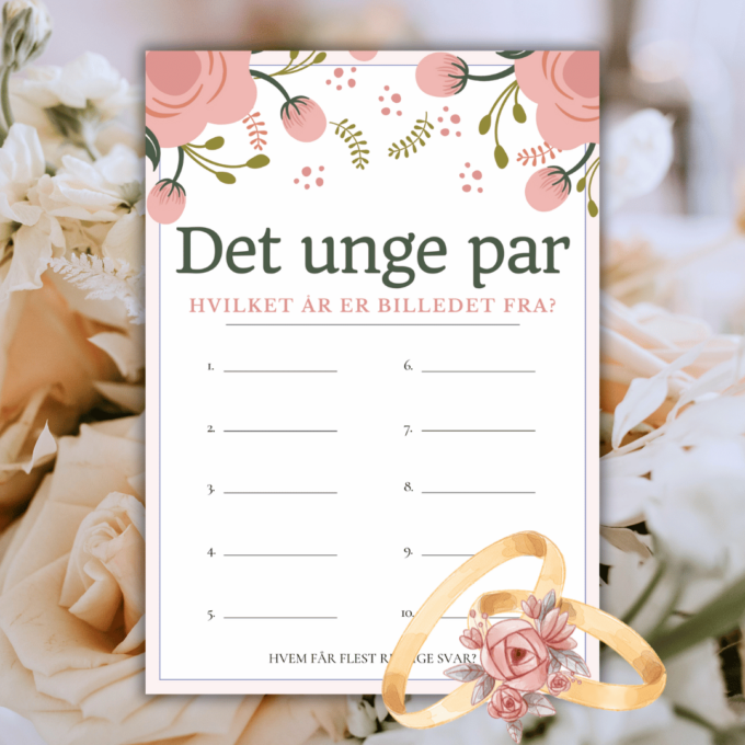 Underholdning til brylluppet - blomster - Lou Noire - Billeder af brudeparret