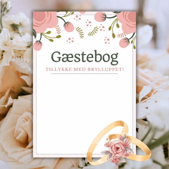 Underholdning til brylluppet - blomster - Lou Noire - Gæstebog til bryllup