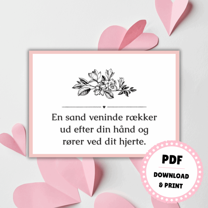 24 søde citater om venskab - Gave - Lou Noire