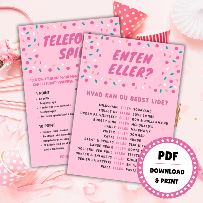 Fødselsdag for pige - 8 sjove spil og lege til pigefest - Lou Noire Fødselsdag for pige - 8 sjove spil og lege til pigefest - Lou Noire