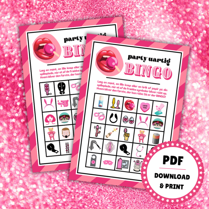 Lou Noire - Party Uartig Bingo - Drukspil Lou Noire - Party Uartig Bingo - Drukspil