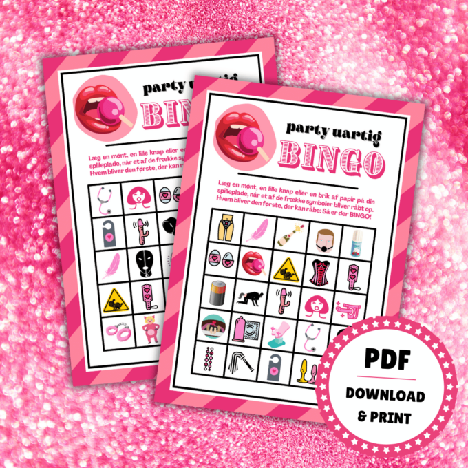 Lou Noire - Party Uartig Bingo - Spil til polterabend Lou Noire - Party Uartig Bingo - Spil til polterabend