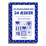 En julekalender med 24 æsker - blå hvid - Lou Noire - cover