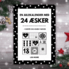 En julekalender med 24 æsker - sort - Lou Noire - Cover