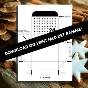 En julekalender med 24 æsker - sort - Lou Noire - stor æske