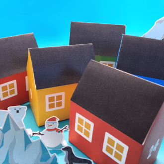 Julehusene i Grønland - Lou Noire - farvede huse i Grønland