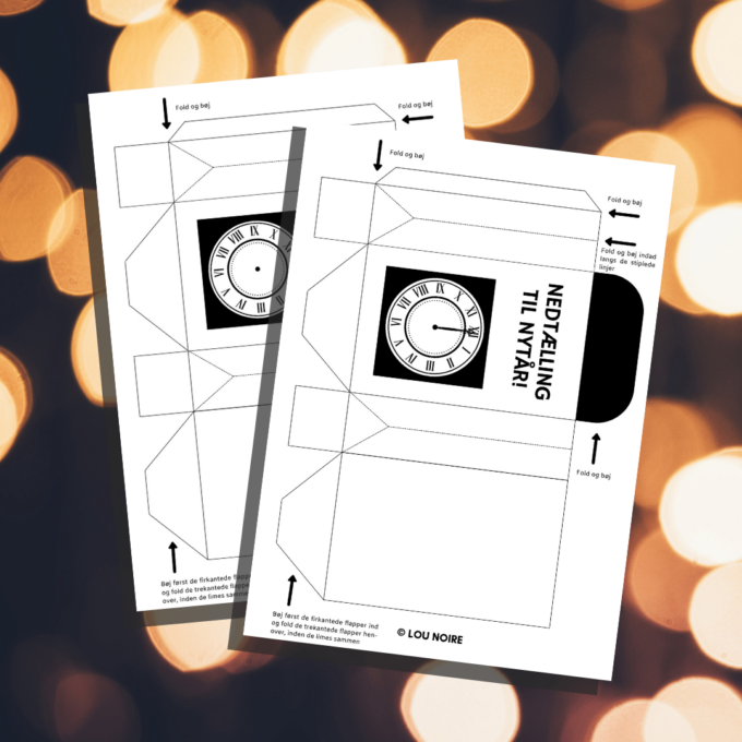 Nytårsposer - sort - Lou Noire - underholdning til nytårsaften