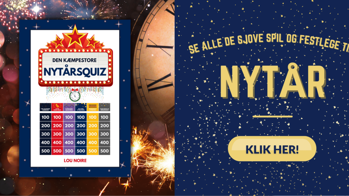 Banner - Sjove spil og lege til nytår - Lou Noire