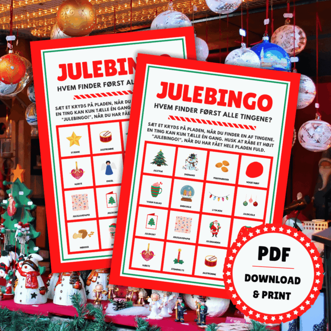 Julebingo i byen - Lou Noire - Bingo til print Julebingo i byen - Lou Noire - Bingo til print