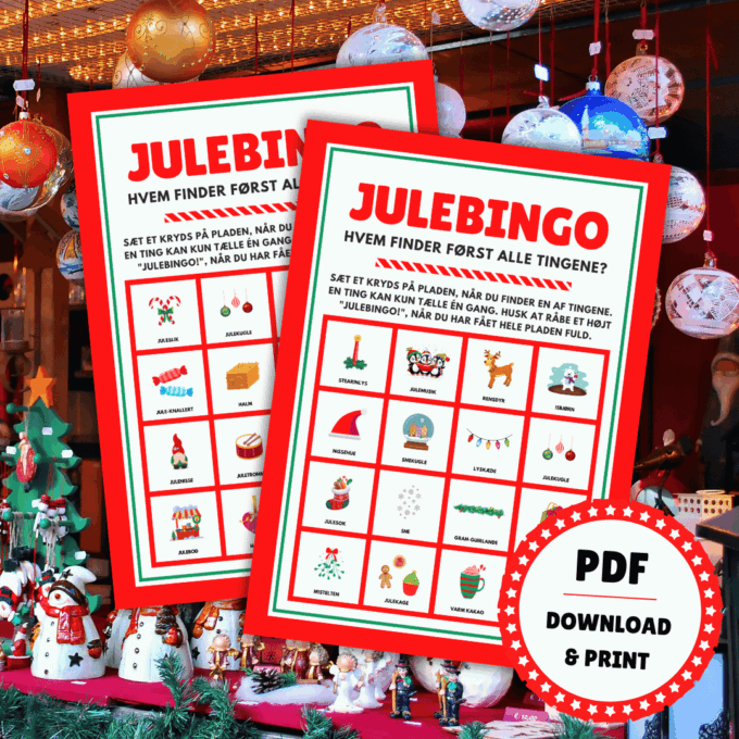 Julebingo i byen - Lou Noire - Bingoplader Julebingo i byen - Lou Noire - Bingoplader