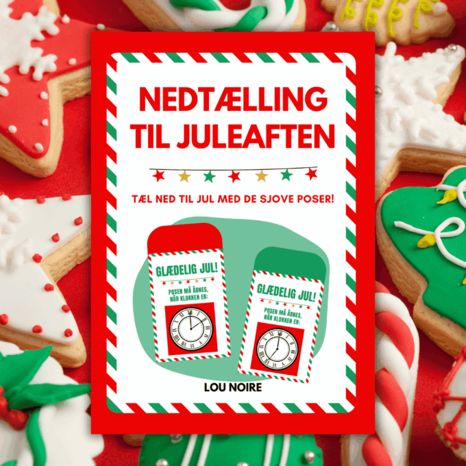 Juleposer - Nedtælling til juleaften - Cover - Lou Noire Juleposer - Nedtælling til juleaften - Cover - Lou Noire