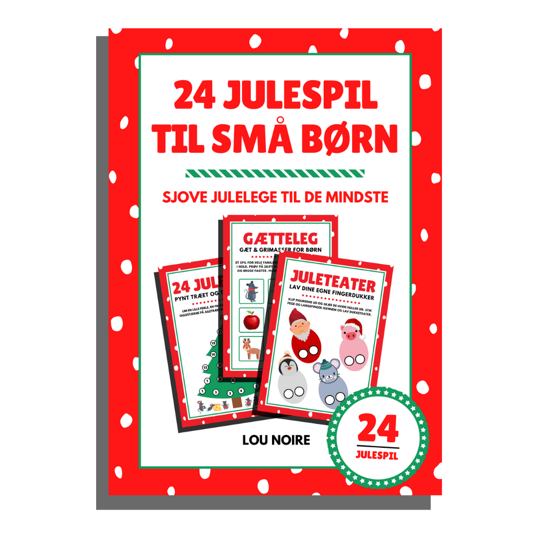 24 julespil til små børn - Lou Noire - Cover