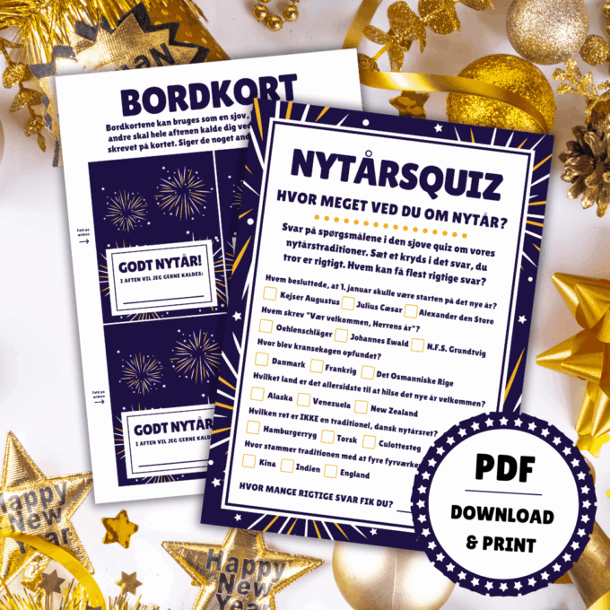 Den Store Nytårspakke - Lou Noire - Nytårsquiz Den Store Nytårspakke - Lou Noire - Nytårsquiz