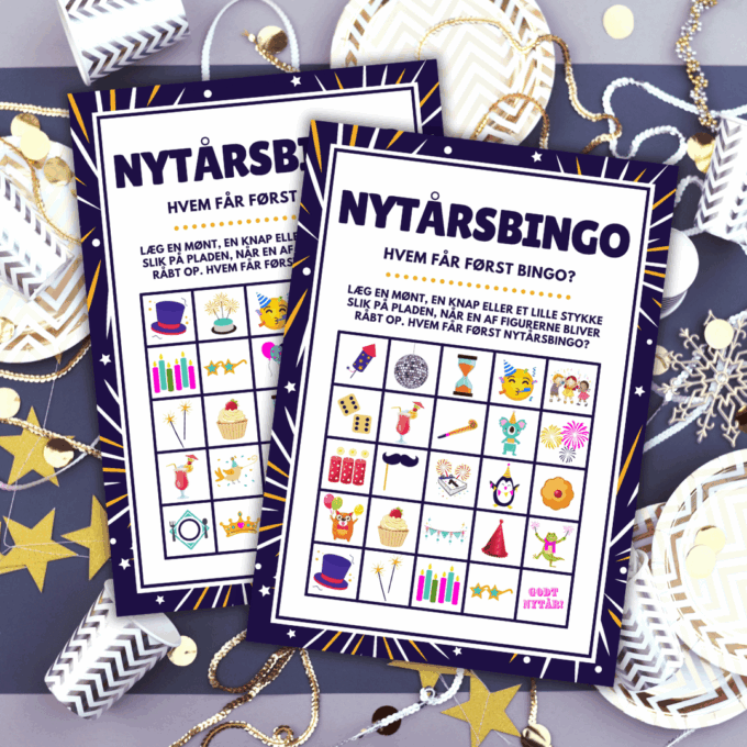 Spil til nytår - Nytårsbingo - for hele familien - Lou Noire Spil til nytår - Nytårsbingo - for hele familien - Lou Noire