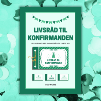Cover - Livsråd til konfirmanden - grøn - Lou Noire
