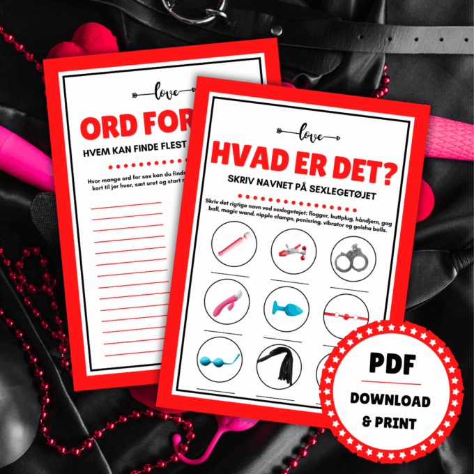 Erotik - 8 frække spil og lege til soveværelset - Lou Noire