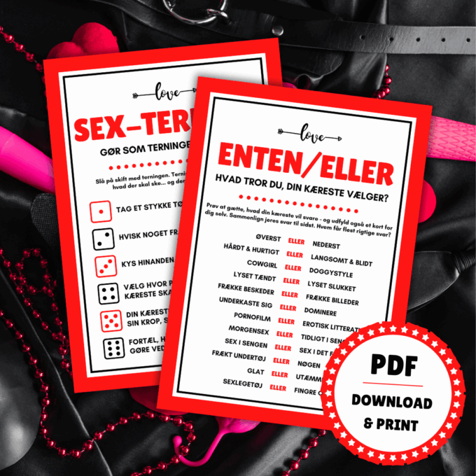 Erotiske spil - 8 frække spil og lege til soveværelset - Lou Noire