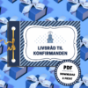 Forside - Livsråd til konfirmanden - blå - Lou Noire Forside - Livsråd til konfirmanden - blå - Lou Noire