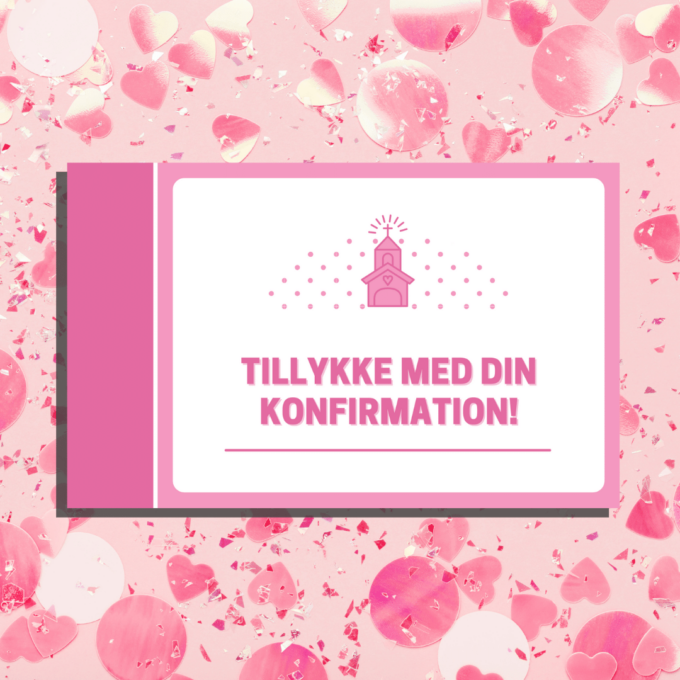 Livsråd til konfirmanden - pink - Lou Noire - Tillykke med din konfirmation