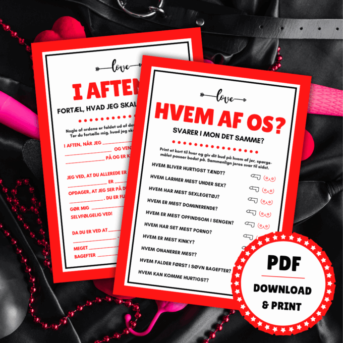 Spil til par - 8 frække spil og lege til soveværelset - Lou Noire