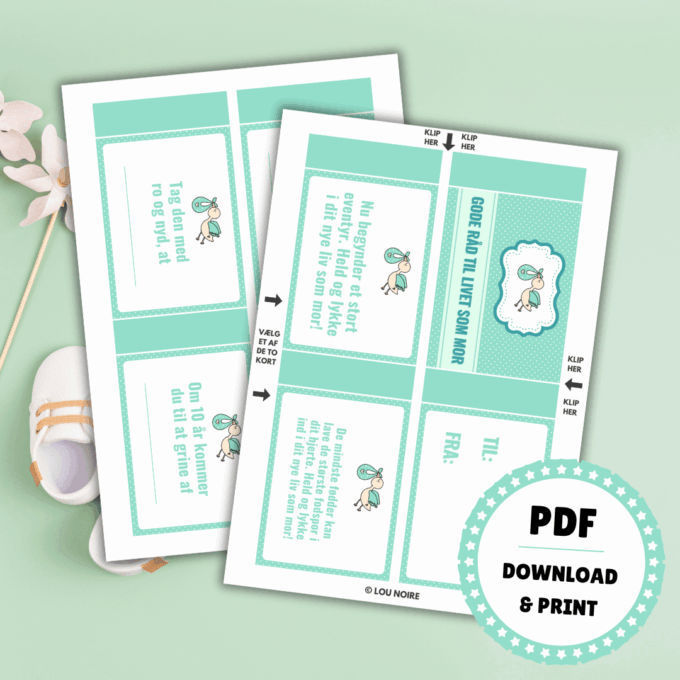 DIY-bog - Gode råd til livet som mor - grøn - Lou Noire