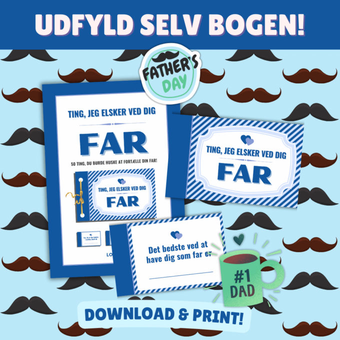 Fars Dags Gave - Ting, jeg elsker ved dig FAR - Lou Noire Fars Dags Gave - Ting, jeg elsker ved dig FAR - Lou Noire