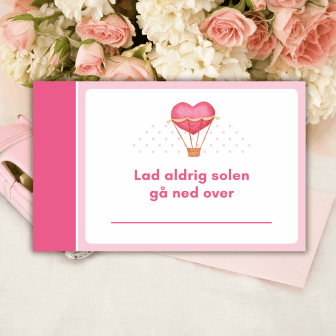 Gæstebog til bryllup - Gode råd til ægteskabet - Lou Noire