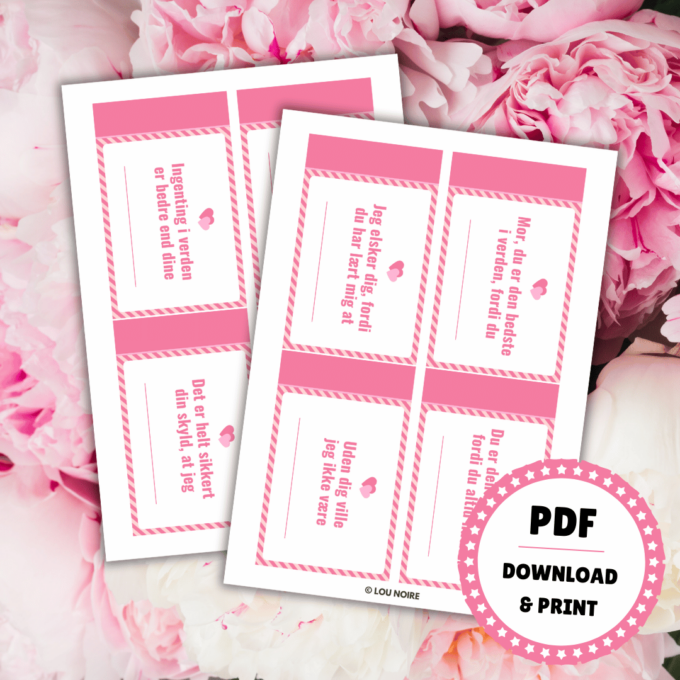 Gave til Mors Dag - Ting, jeg elsker ved dig MOR - Lou Noire