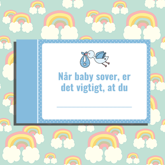 Gode råd til livet som mor - blå - Lou Noire - Ideer til babyshower