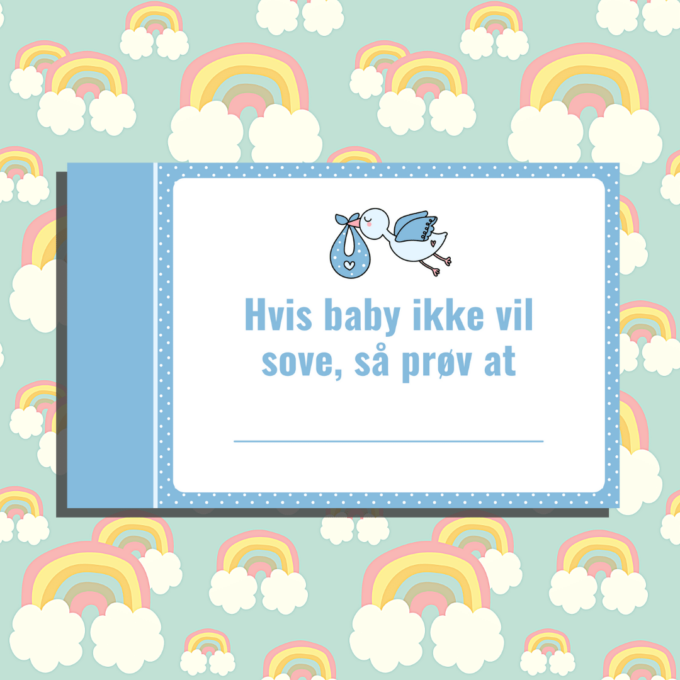 Gode råd til livet som mor - blå - Lou Noire - Sjove lege til babyshower