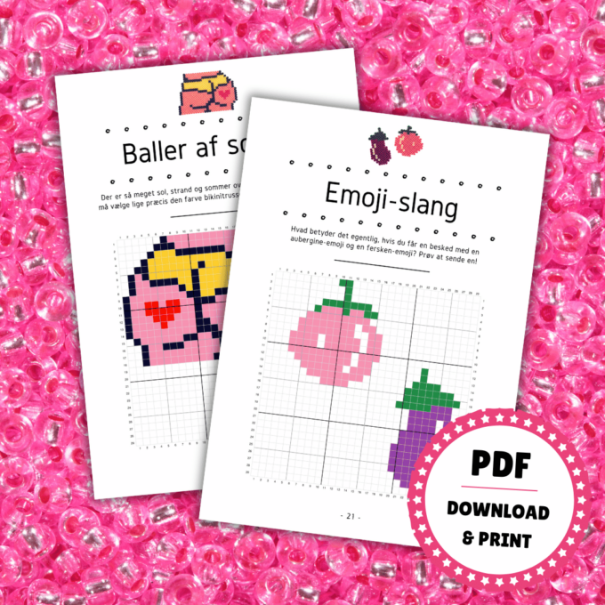 Lou Noire - 24 frække perleplader - Mønster til perleplade