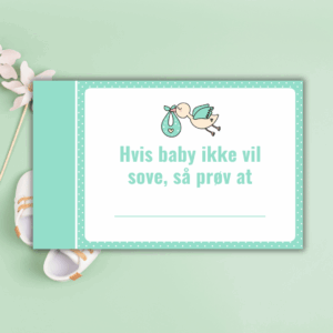 Spil til babyshower - Gode råd til livet som mor - grøn - Lou Noire