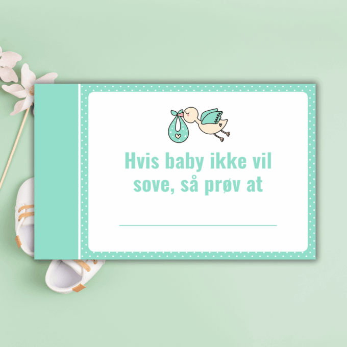 Spil til babyshower - Gode råd til livet som mor - grøn - Lou Noire