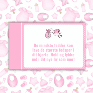 Tekst til kort - Gode råd til livet som mor - pink - Lou Noire