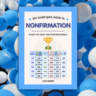 Cover - Det Store Quiz-Show til Nonfirmation - blå Lou Noire