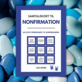 Cover - Samtalekort til nonfirmation – blå Lou Noire